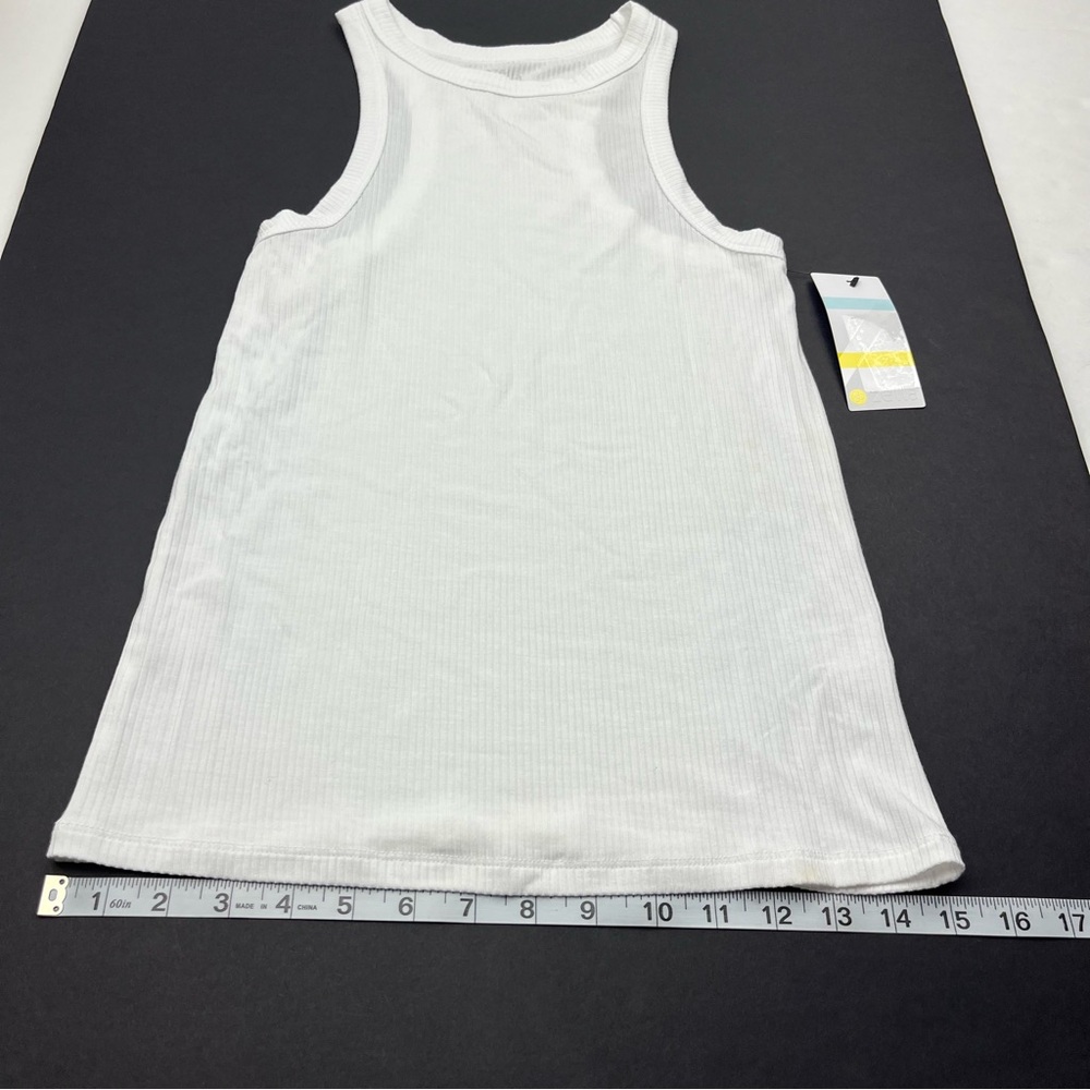 Zella White Ribbed Tank Top Womens Size XS Extra Small Athletic Layer NEW *FLAW - Picture 12 of 13